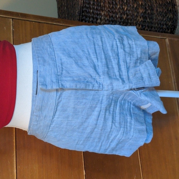 Banana Republic Ryan Fit Classic Denim Linen Light Wash Jean Shorts - Picture 1 of 12